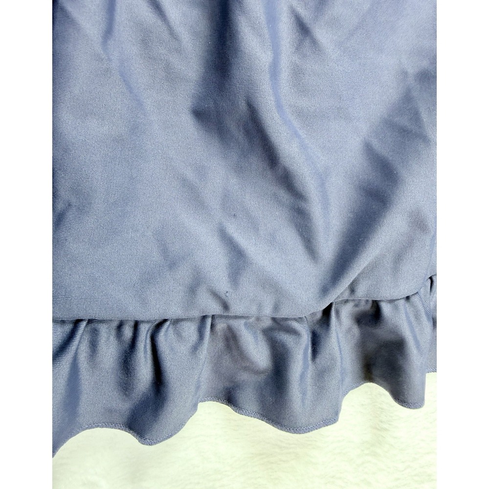 Sonria Women's Two Piece Swimsuit Ruffle Skirt Tankini Top Built In Bra Sz 20W - Picture 9 of 15